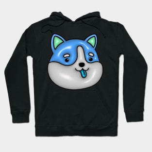 3d Inflated Blue Doge Hoodie